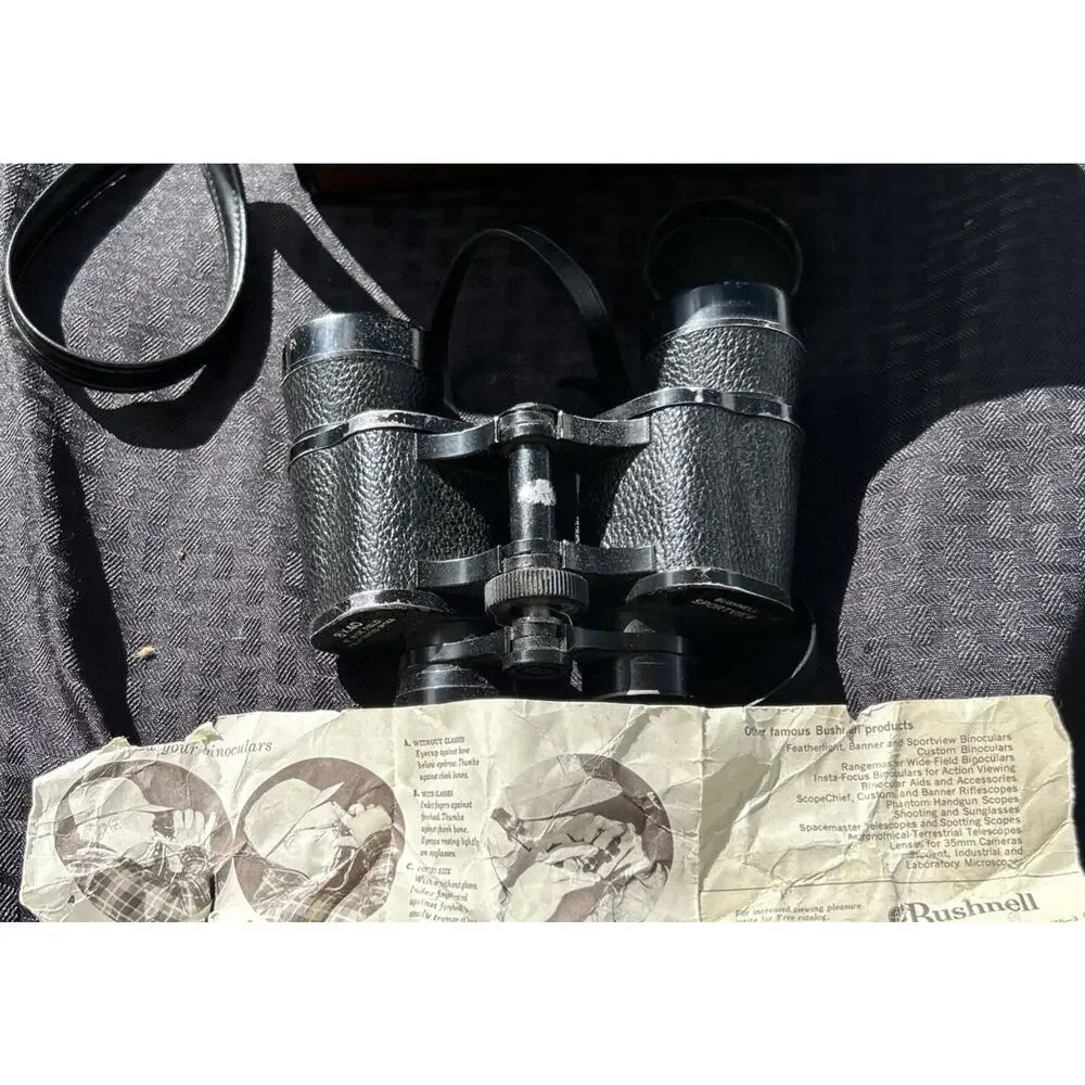 Vintage Bushnell 8 x 40 Binoculars Sportview Wide Angle With Carrying Case